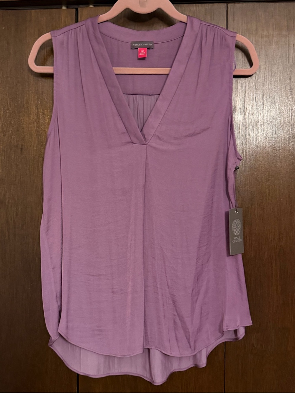 Vince Camuto Rumpled Satin Blouse